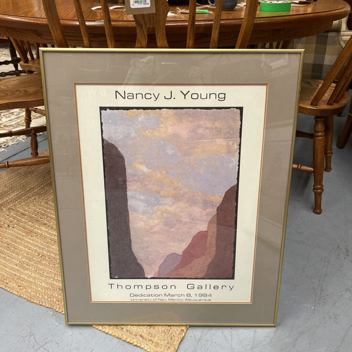 New Mexico - Nancy J. Young Print w Gold Frame