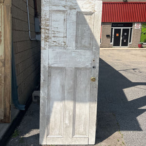 Salvage Door - White with Gold Knob
