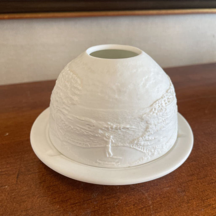 Bernardaud Limoges Porcelain Golf Scene Tealight Holder