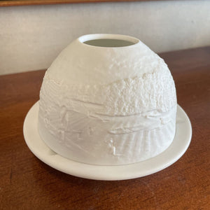 Bernardaud Limoges Porcelain Golf Scene Tealight Holder