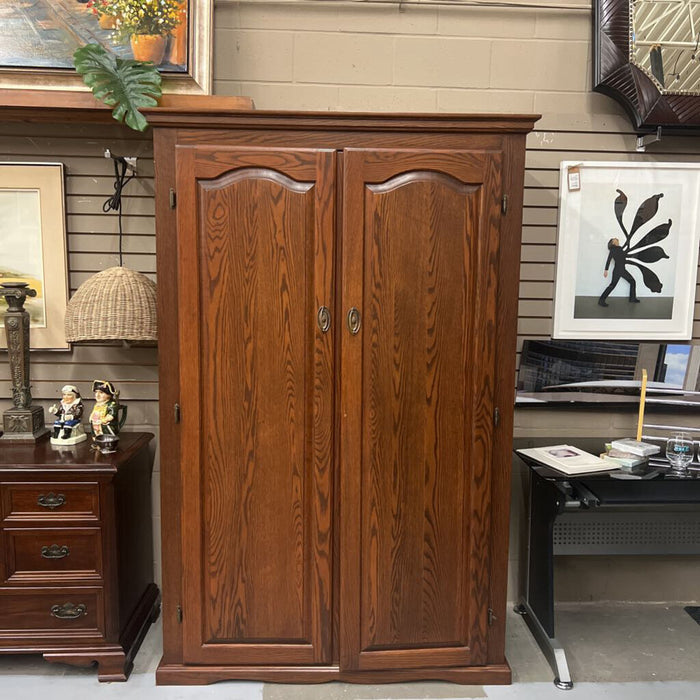 Custom Solid Oak Wardrobe- Lined w Red Cedar