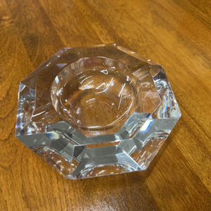Val St Lambert Amadis Heavy Cut Crystal Ashtray