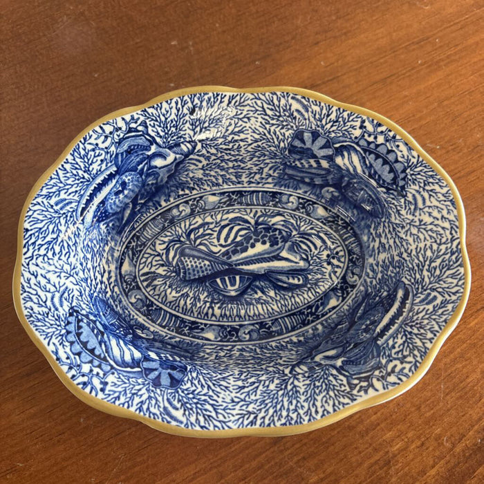 Mottahedeh Torquay Blue Collection Candy Dish