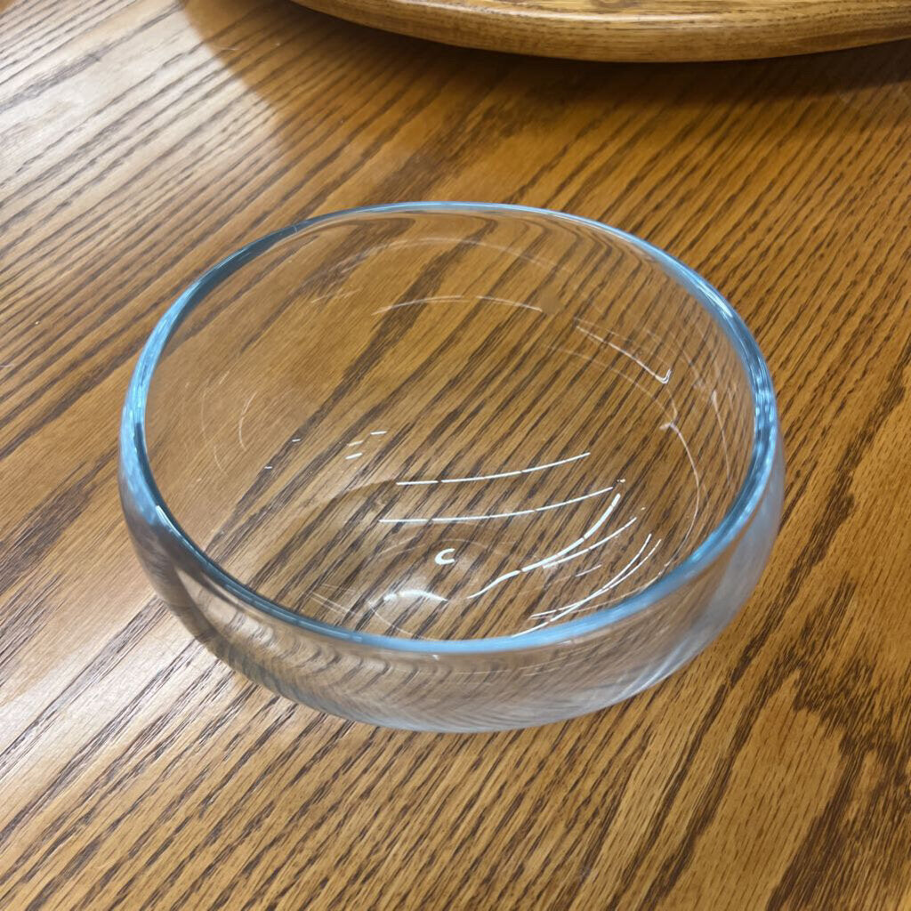 Oval Glass Bowl