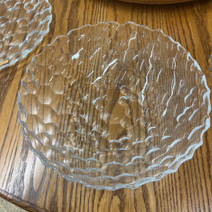 Nachtmann Crystal Round Serving/Salad Bowl w Bubble Design