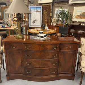 Antique Mahogany Sideboard w 6 Drawers & 2 Lower Cabinets