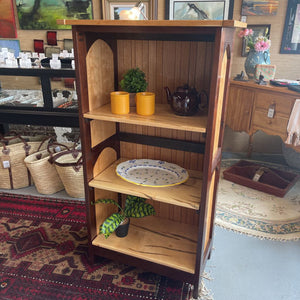 LOCAL ARTIST - Handcrafted 3 Tiered Wooden Cabinet - Cherry, Roasted Ash, Ambrosia Maple + Red Oak
