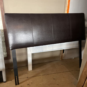 Brown Vegan Leather Queen Sized Headboard