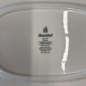 Villeroy & Boch - Pergamon Oblong Serving Plate w Green Border
