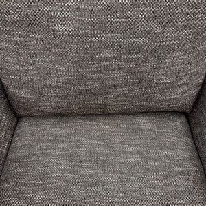 Black Fleck - MCM Swivel Arm Chair w Feather Seat