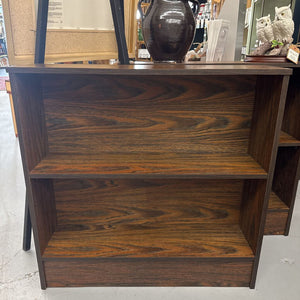 Low - 2 Shelf Wood Look Bookcase