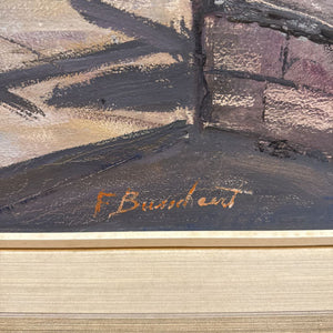 'Bottom of Princess St., Kingston' Original Oil by Florent Busschaert (1960))