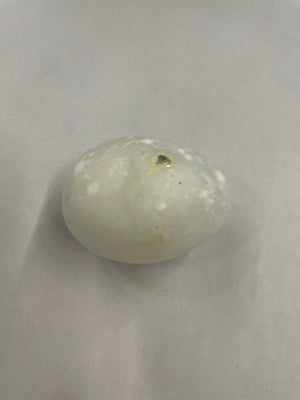 Alabaster Marble Decorative Artisanal Eggs - Set of 3 - Cream and White