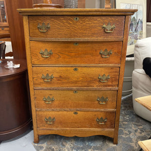 Colonial Styled Quartersewn/Tiger Oak Dresser