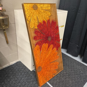 Local Artist - 3D Floral Texture Wood Wall Art