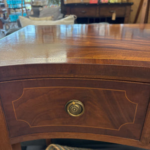 Georgian Furniture (Ipswich, UK) Mahogany Console Table w Book Matched Top