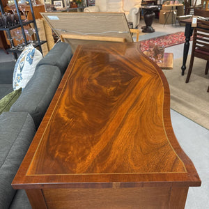 Georgian Furniture (Ipswich, UK) Mahogany Console Table w Book Matched Top