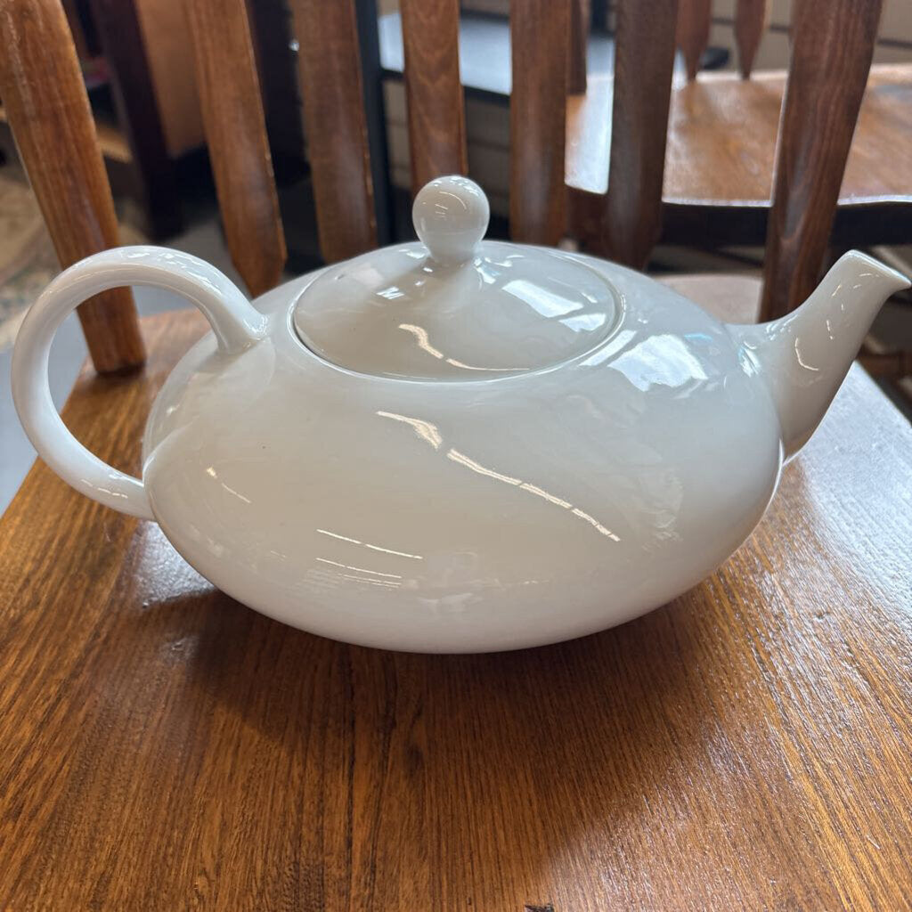 Large Oval Porcelain Teapot