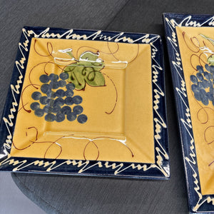 Set of 2 Vintage Serving Platters "Le Poet - Laval France"