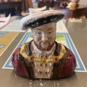 Vintage King Henry VIII Character Jug- Wood & Sons, England