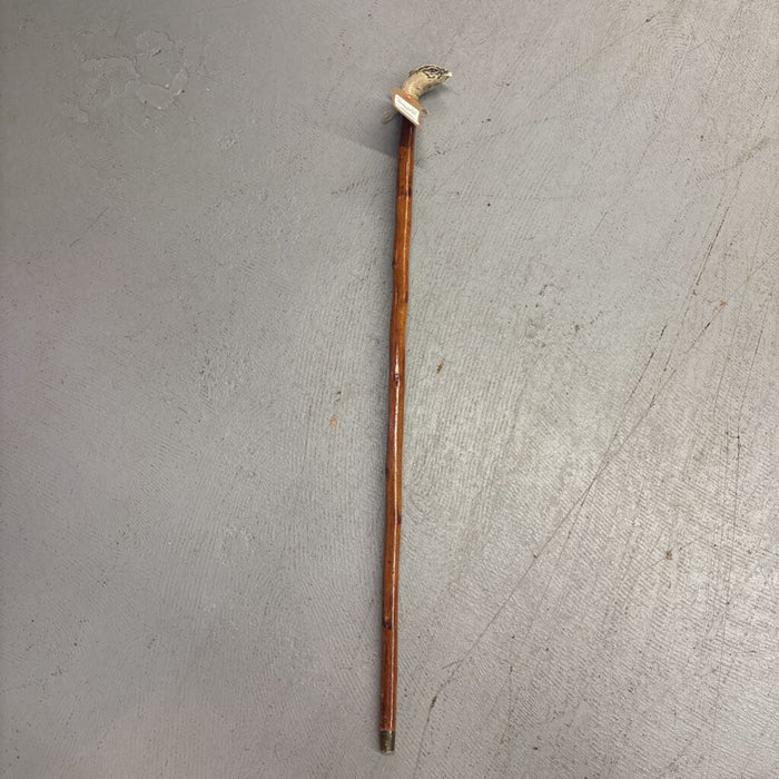 Wooden Walking Stick/Cane w Bird Head