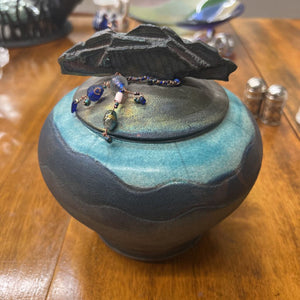 Raku Pottery Keepsake Urn
