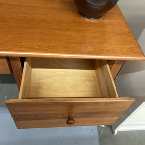 Solid Maple Computer Desk w Upper Hutch & Chair