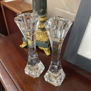 Villeroy & Boch Crystal Candlestick Holders - Set of 2