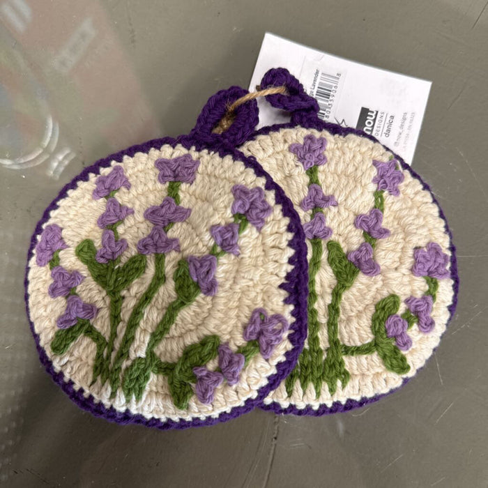 Crochet Sponge Lavender - Set of 2