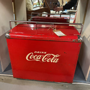 Vintage 1950s Metal Coca Cola Cooler