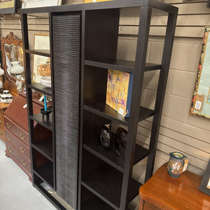 NAIROBI BUBINGA Bookcase Handcarved Front Panel Doors