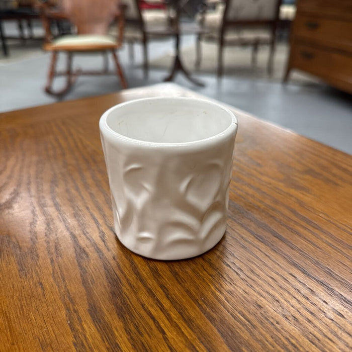 White Mini Ceramic Planter