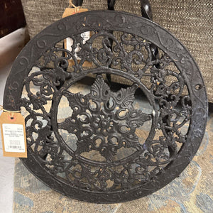 Wrought Iron Black Grate - Indoor/Outdoor Wall Decor