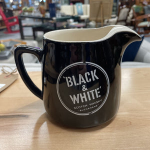 Black & White Scotch Whisky Pitcher