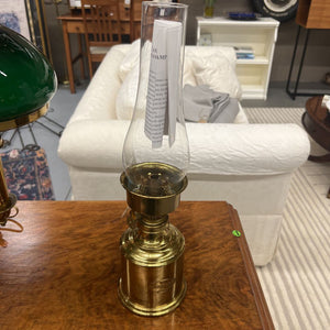 Brass & Glass Oil Lamp- Not in Working Order