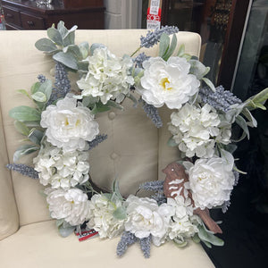Yellow/Orange/Red/Floral Wreath