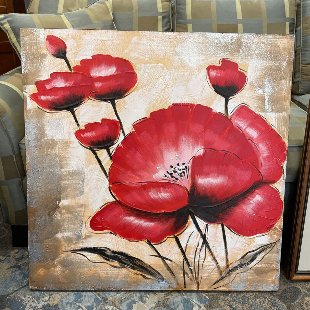 Poppy Art Canvas