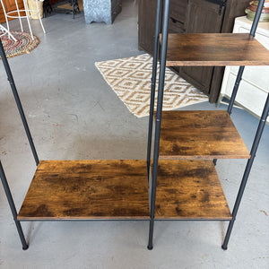 Metal Clothing Rack w Four Shelves