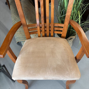 Bermex Maple Armchair - Taupe Microsuede Seat