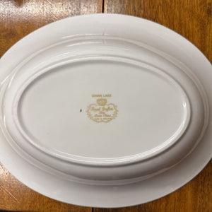 Swan Lake China (12 D & S Plates, Tureen, Gravy Boat, Serv. Platter Plate & Bowl)