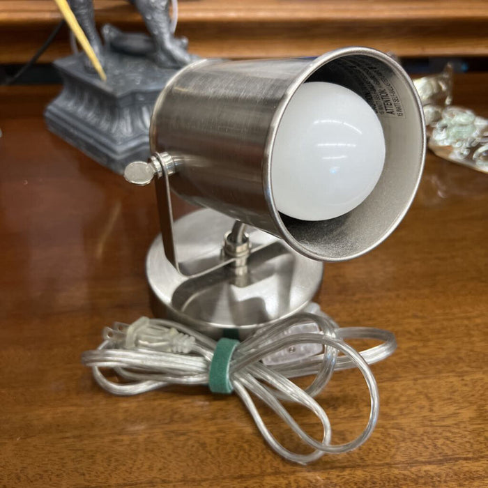 Brushed Chrome Wall Sconce Adjustable Light w Cord