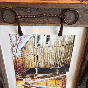 Barn Print in Rustic Wood Frame