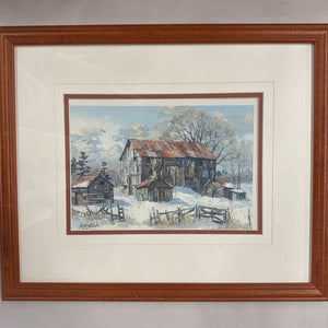 Old Barn in Winter by J. Keirstead