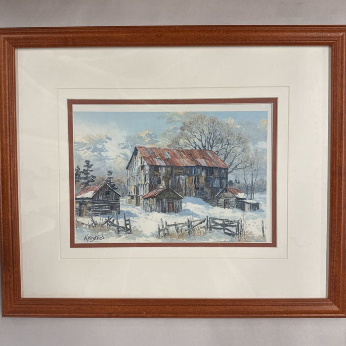 Old Barn in Winter by J. Keirstead