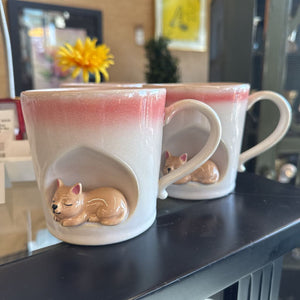 Ombre Taper Mug w Cat ALCOVE 895