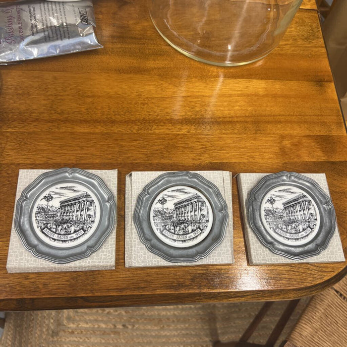 Set of 3 Rastatt, Baden German Coasters