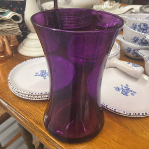 Purple Glass Decorative Vase