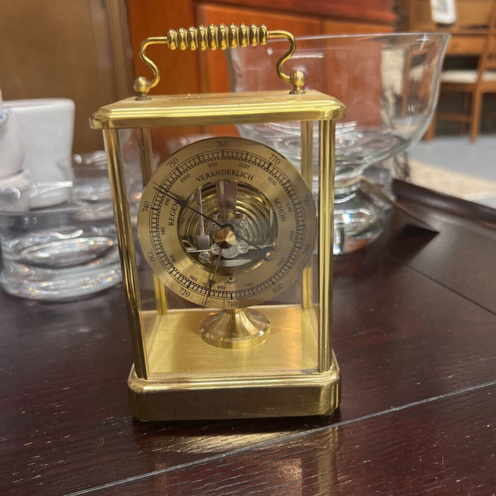 Vintage Veranderlich Brass Barometer (Germany)