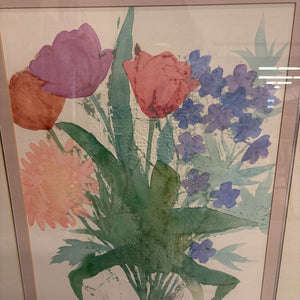 Watercolour Floral Print - Signed by Margaret Bedell