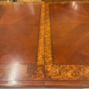 Bombay Cherry Dining Table w Inlay & one 18" Leaf